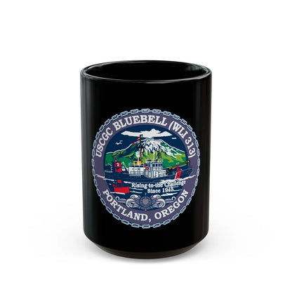 USCG Bluebell WLI 313 Portland Oregon (U.S. Coast Guard) Black Coffee Mug-15oz-Go Mug Yourself