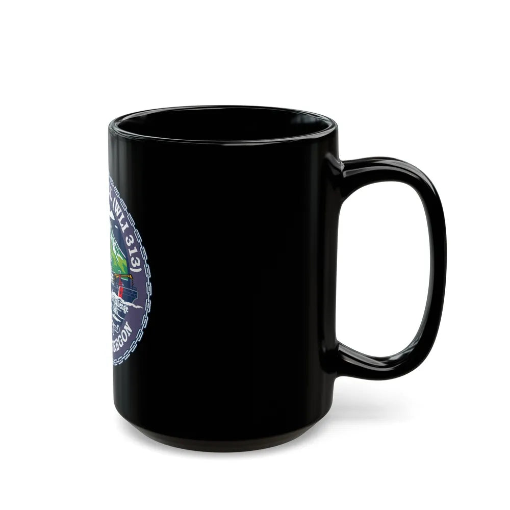 USCG Bluebell WLI 313 Portland Oregon (U.S. Coast Guard) Black Coffee Mug-Go Mug Yourself