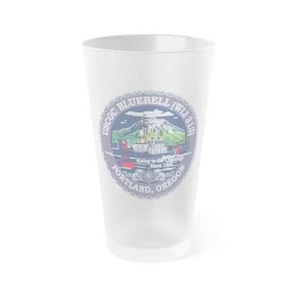 USCG Bluebell WLI 313 Portland Oregon (U.S. Coast Guard) Frosted Pint Glass 16oz-Go Mug Yourself