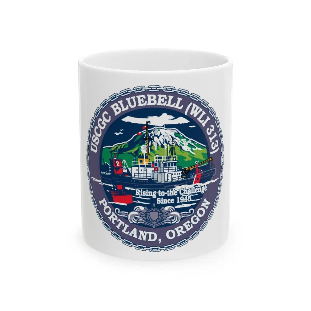 USCG Bluebell WLI 313 Portland Oregon (U.S. Coast Guard) White Coffee Mug-11oz-Go Mug Yourself