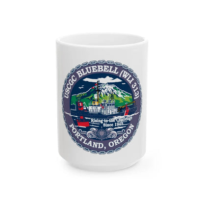 USCG Bluebell WLI 313 Portland Oregon (U.S. Coast Guard) White Coffee Mug-15oz-Go Mug Yourself