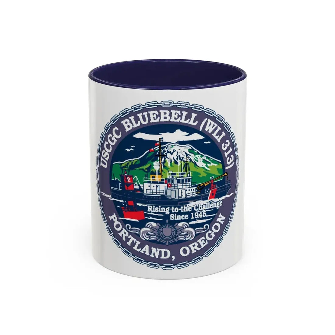USCG Bluebell WLI 313 Portland Oregon (U.S. Coast Guard) Accent Coffee Mug 11oz Navy - Go Mug Yourself