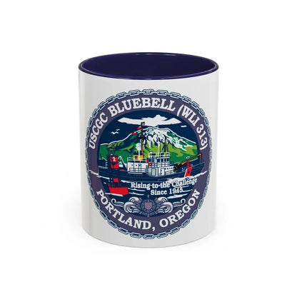 USCG Bluebell WLI 313 Portland Oregon (U.S. Coast Guard) Accent Coffee Mug 11oz Navy - Go Mug Yourself