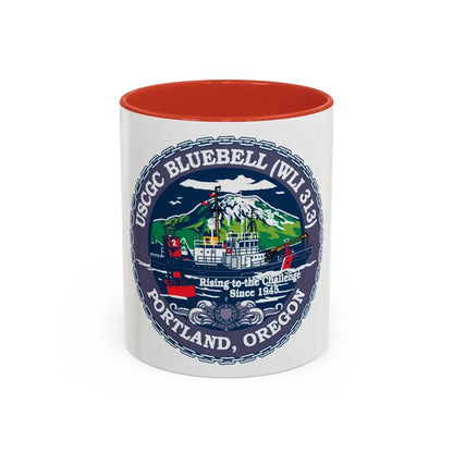 USCG Bluebell WLI 313 Portland Oregon (U.S. Coast Guard) Accent Coffee Mug 11oz Red - Go Mug Yourself