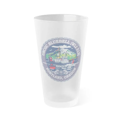 USCG Bluebell WLI 313 Portland Oregon (U.S. Coast Guard) Frosted Pint Glass 16oz Default Title - Go Mug Yourself