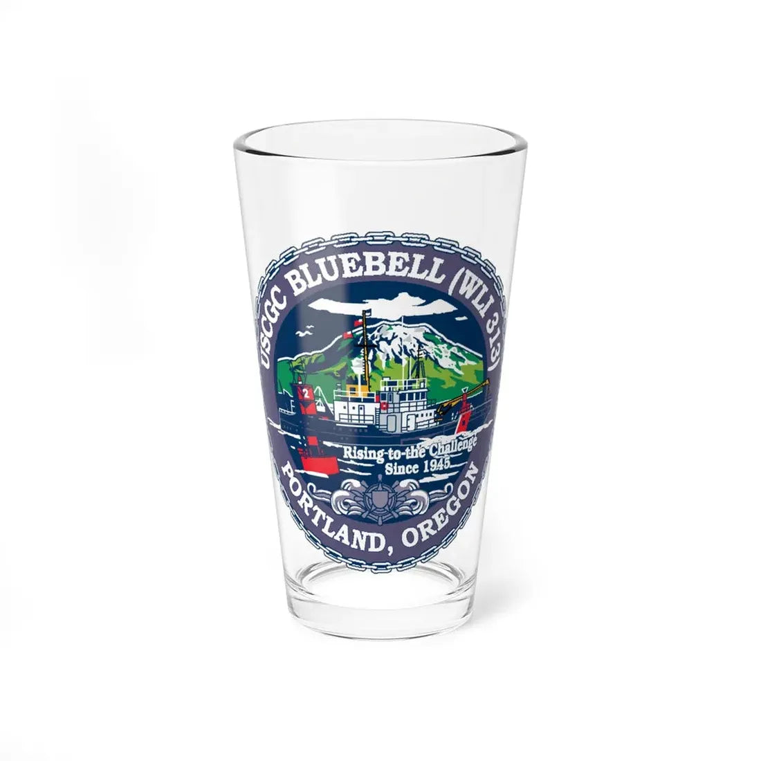USCG Bluebell WLI 313 Portland Oregon (U.S. Coast Guard) Pint Glass 16oz 16oz - Go Mug Yourself