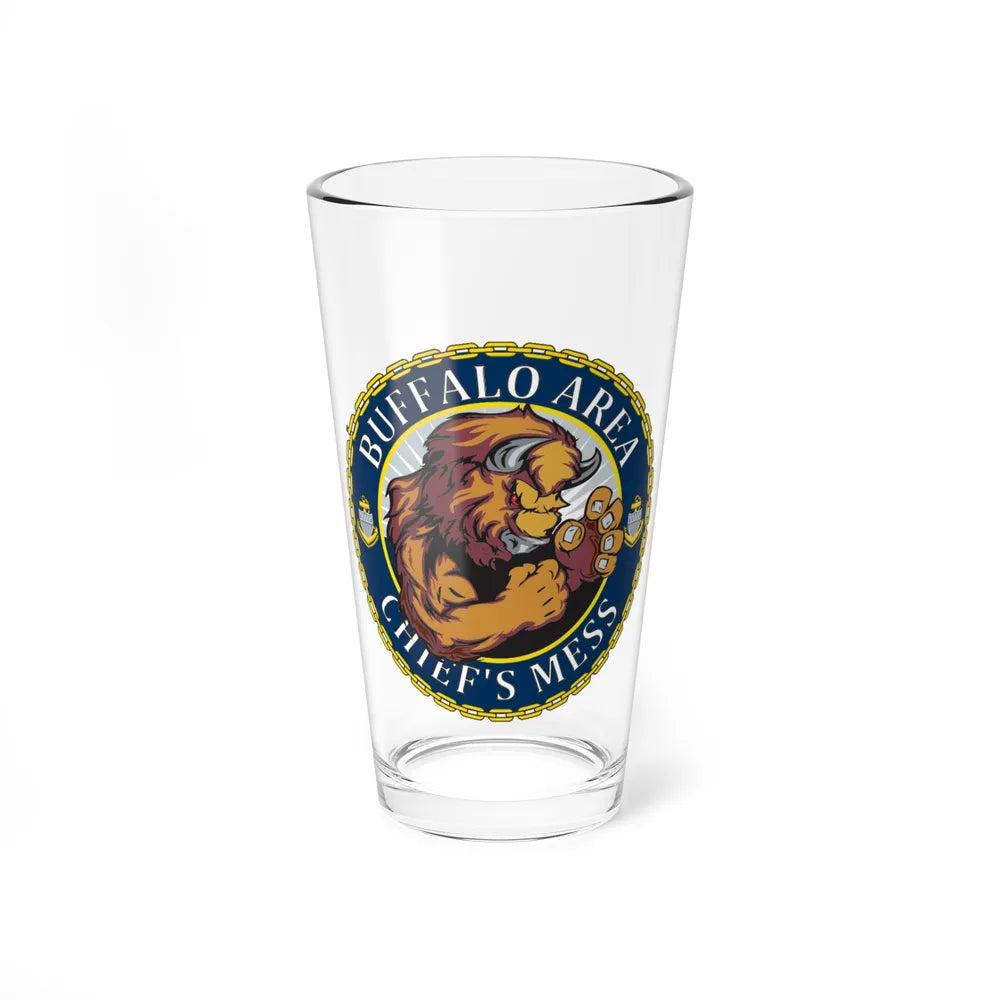 USCG Buffalo Area Cheifs Mess (U.S. Coast Guard) Pint Glass 16oz-16oz-Go Mug Yourself