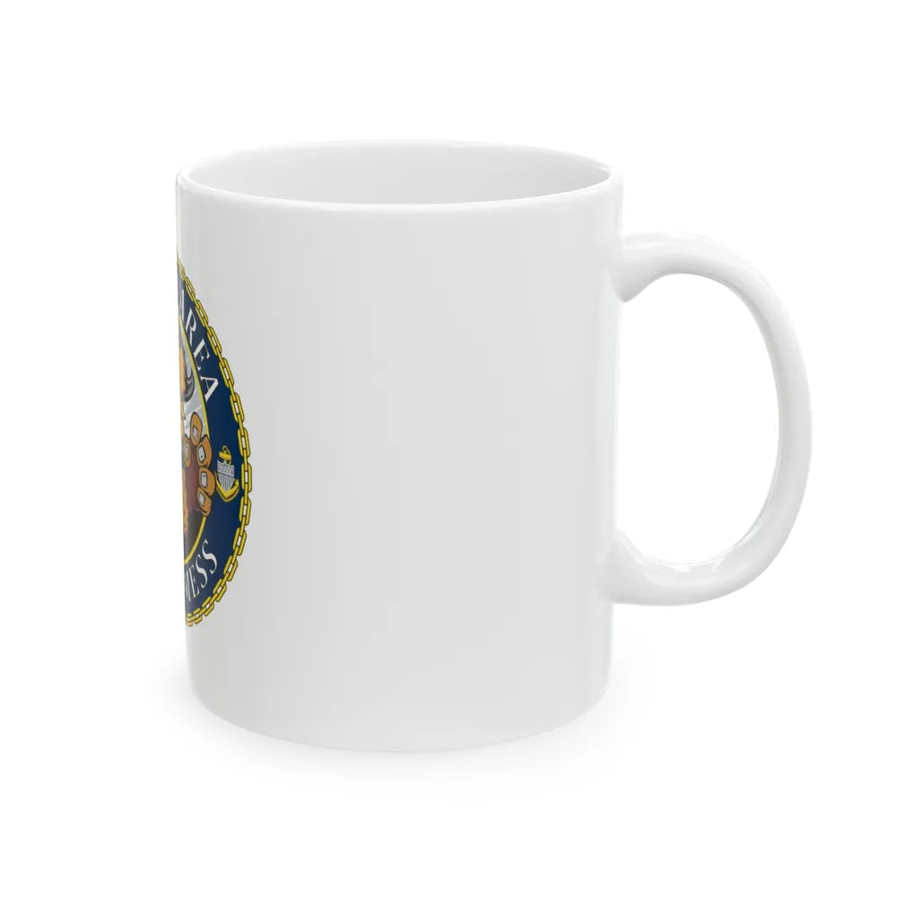 USCG Buffalo Area Cheifs Mess (U.S. Coast Guard) White Coffee Mug-Go Mug Yourself