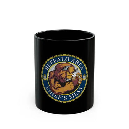 USCG Buffalo Area Cheifs Mess (U.S. Coast Guard) Black Coffee Mug 11oz - Go Mug Yourself