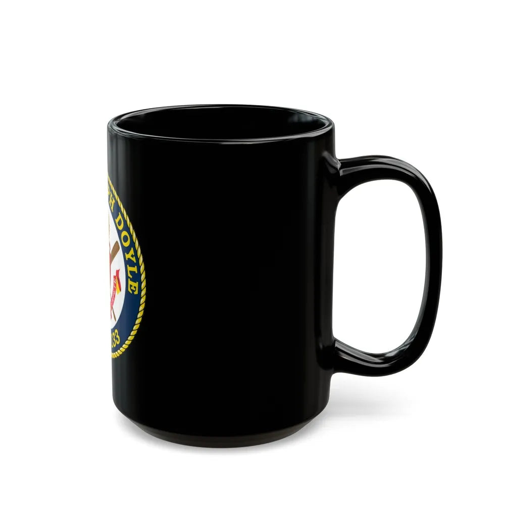 USCG C JOSEPH DOYLE W PC 1133 (U.S. Coast Guard) Black Coffee Mug-Go Mug Yourself