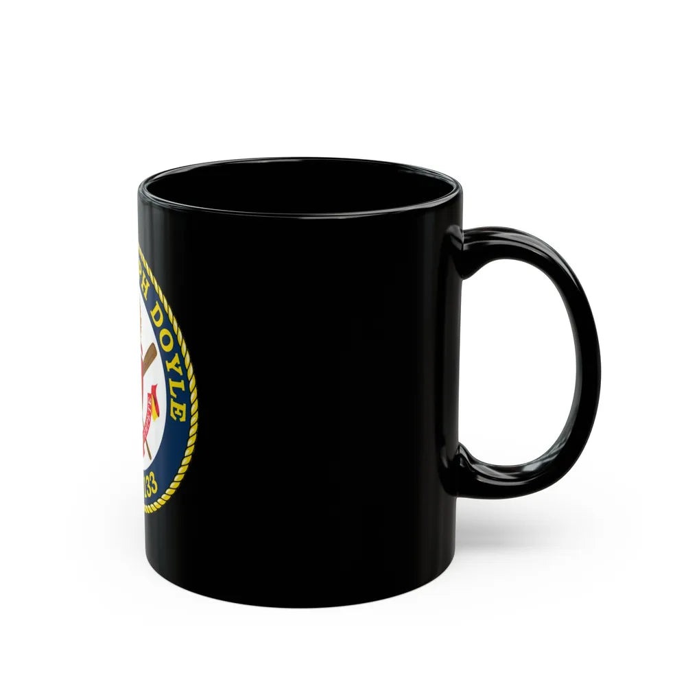 USCG C JOSEPH DOYLE W PC 1133 (U.S. Coast Guard) Black Coffee Mug-Go Mug Yourself