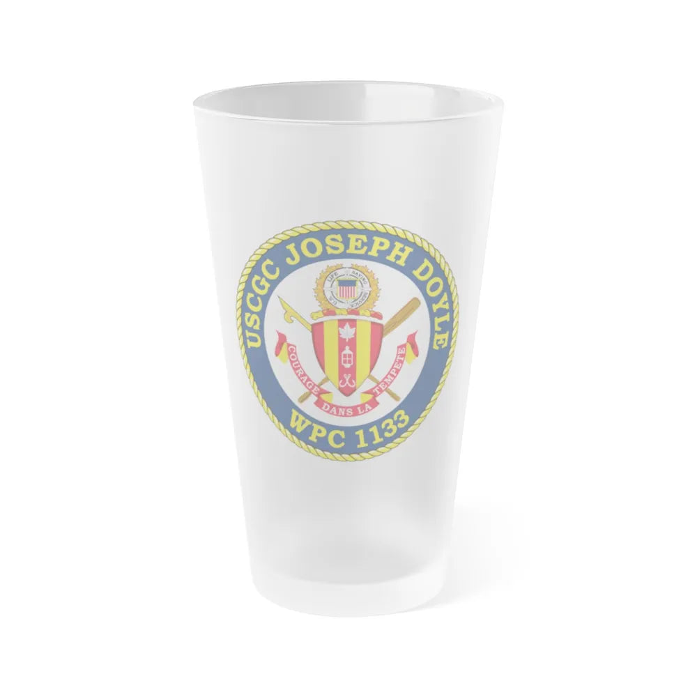 USCG C JOSEPH DOYLE W PC 1133 (U.S. Coast Guard) Frosted Pint Glass 16oz-Go Mug Yourself