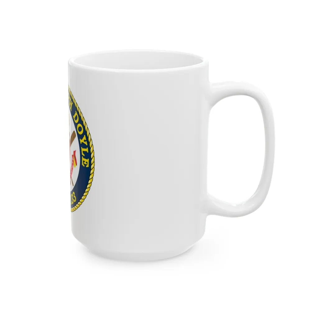 USCG C JOSEPH DOYLE W PC 1133 (U.S. Coast Guard) White Coffee Mug-Go Mug Yourself