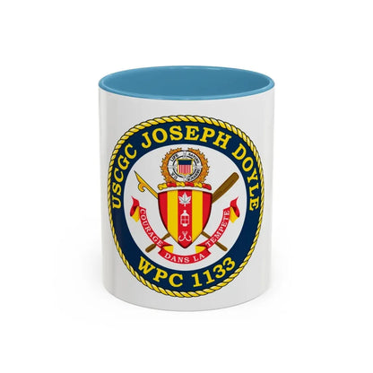 USCG C JOSEPH DOYLE W PC 1133 (U.S. Coast Guard) Accent Coffee Mug 11oz Light Blue - Go Mug Yourself