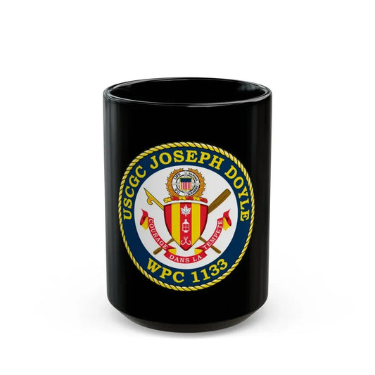 USCG C JOSEPH DOYLE W PC 1133 (U.S. Coast Guard) Black Coffee Mug 15oz - Go Mug Yourself