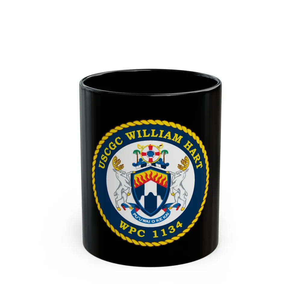 USCG C William Hart WPC 1134 (U.S. Coast Guard) Black Coffee Mug-11oz-Go Mug Yourself