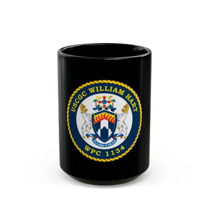 USCG C William Hart WPC 1134 (U.S. Coast Guard) Black Coffee Mug-15oz-Go Mug Yourself