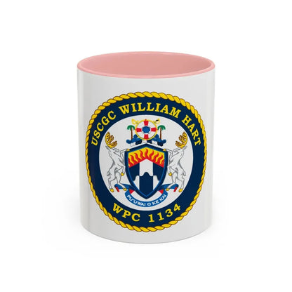 USCG C William Hart WPC 1134 (U.S. Coast Guard) Accent Coffee Mug 11oz Pink - Go Mug Yourself