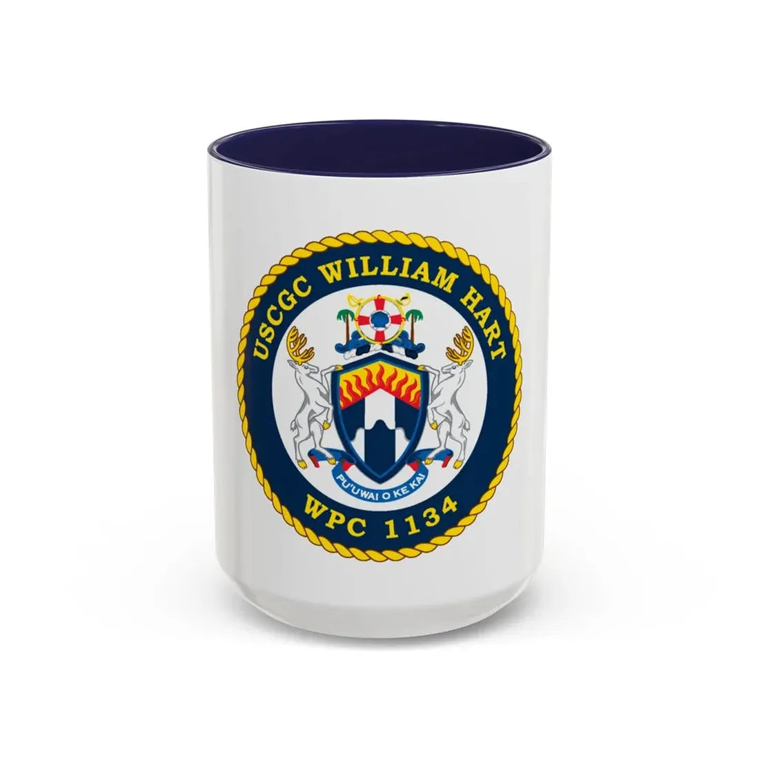 USCG C William Hart WPC 1134 (U.S. Coast Guard) Accent Coffee Mug 15oz Navy - Go Mug Yourself