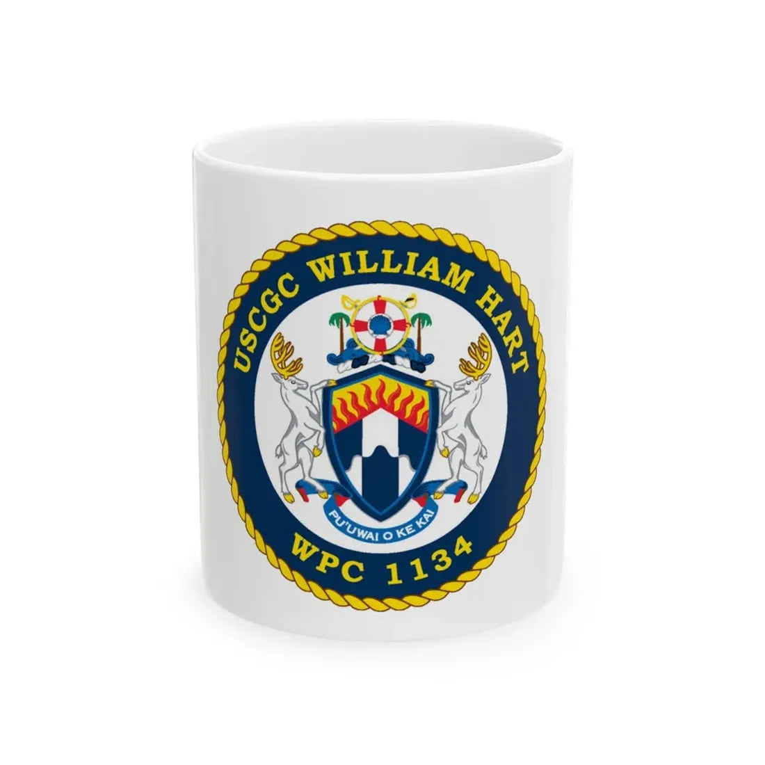 USCG C William Hart WPC 1134 (U.S. Coast Guard) White Coffee Mug 11oz - Go Mug Yourself