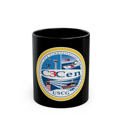 USCG C3 Cen Command Control Comm Engineering (U.S. Coast Guard) Black Coffee Mug-11oz-Go Mug Yourself