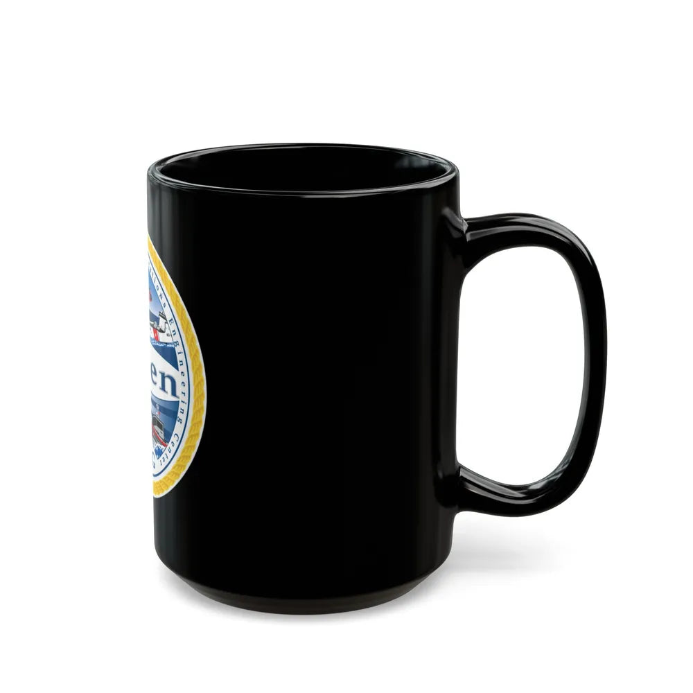 USCG C3 Cen Command Control Comm Engineering (U.S. Coast Guard) Black Coffee Mug-Go Mug Yourself