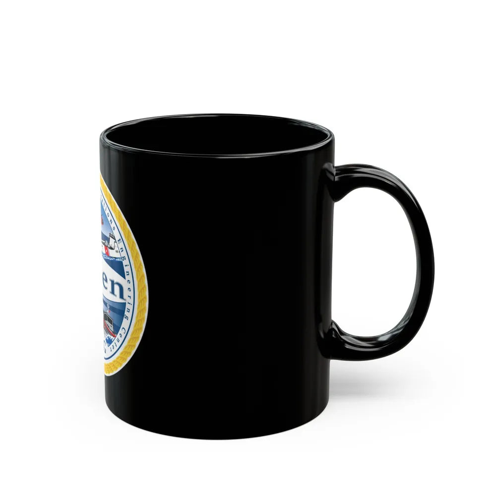 USCG C3 Cen Command Control Comm Engineering (U.S. Coast Guard) Black Coffee Mug-Go Mug Yourself