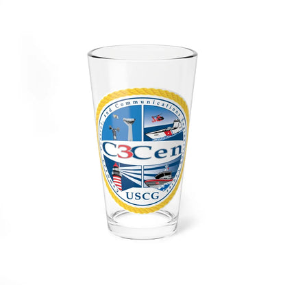 USCG C3 Cen Command Control Comm Engineering (U.S. Coast Guard) Pint Glass 16oz-16oz-Go Mug Yourself