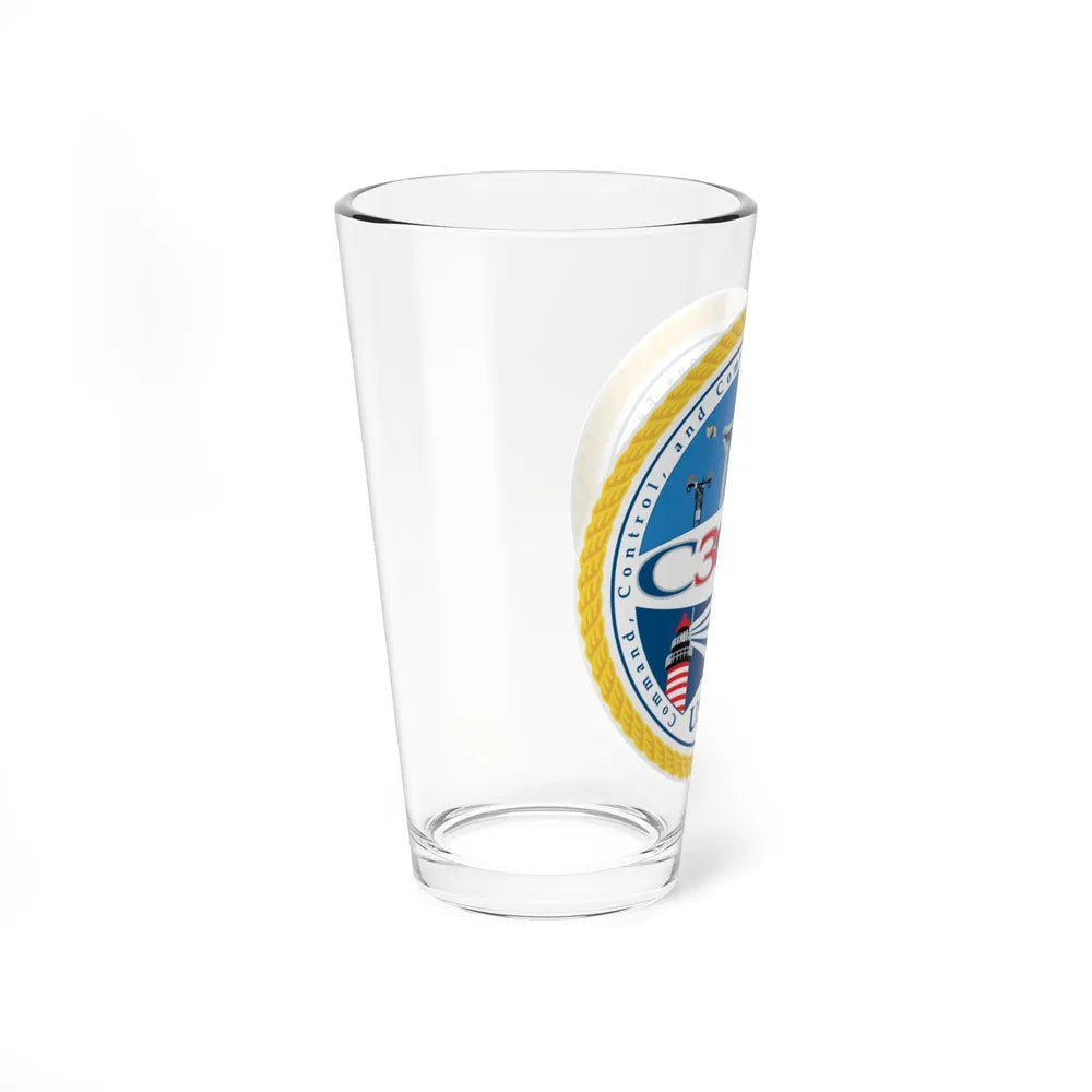 USCG C3 Cen Command Control Comm Engineering (U.S. Coast Guard) Pint Glass 16oz-Go Mug Yourself