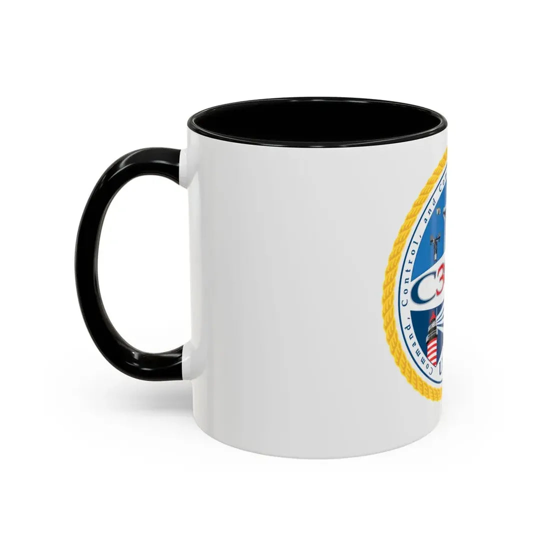 USCG C3 Cen Command Control Comm Engineering (U.S. Coast Guard) Accent Coffee Mug - Go Mug Yourself
