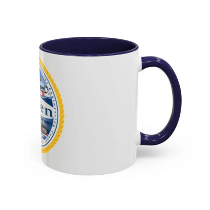 USCG C3 Cen Command Control Comm Engineering (U.S. Coast Guard) Accent Coffee Mug - Go Mug Yourself