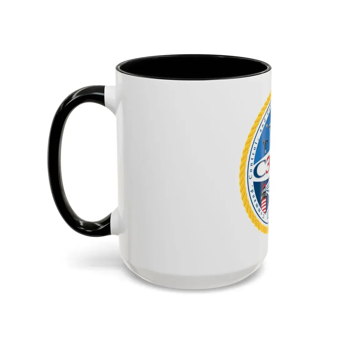 USCG C3 Cen Command Control Comm Engineering (U.S. Coast Guard) Accent Coffee Mug - Go Mug Yourself
