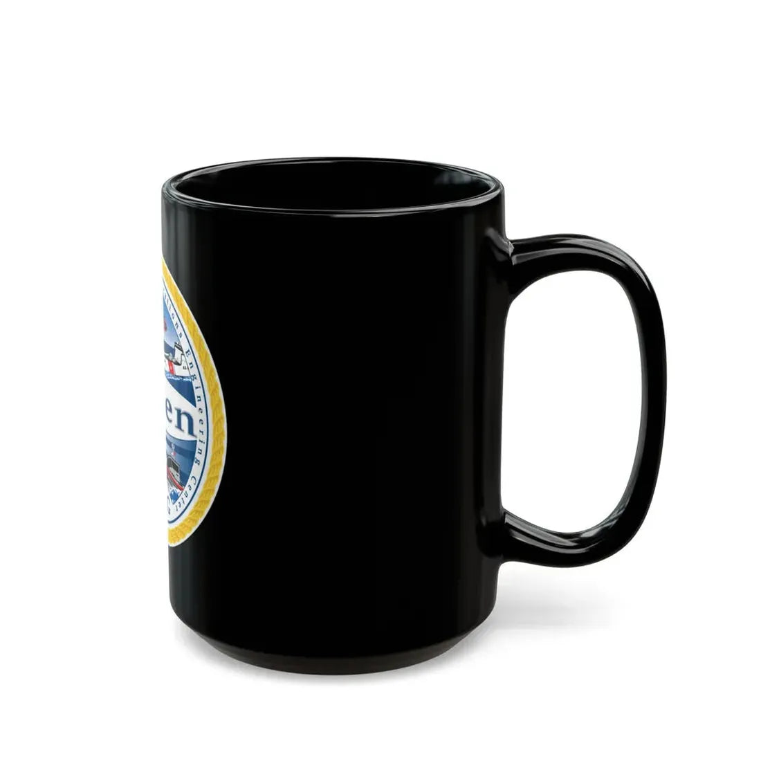 USCG C3 Cen Command Control Comm Engineering (U.S. Coast Guard) Black Coffee Mug - Go Mug Yourself
