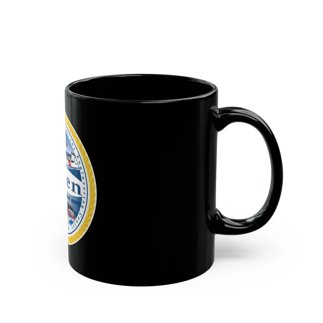 USCG C3 Cen Command Control Comm Engineering (U.S. Coast Guard) Black Coffee Mug - Go Mug Yourself