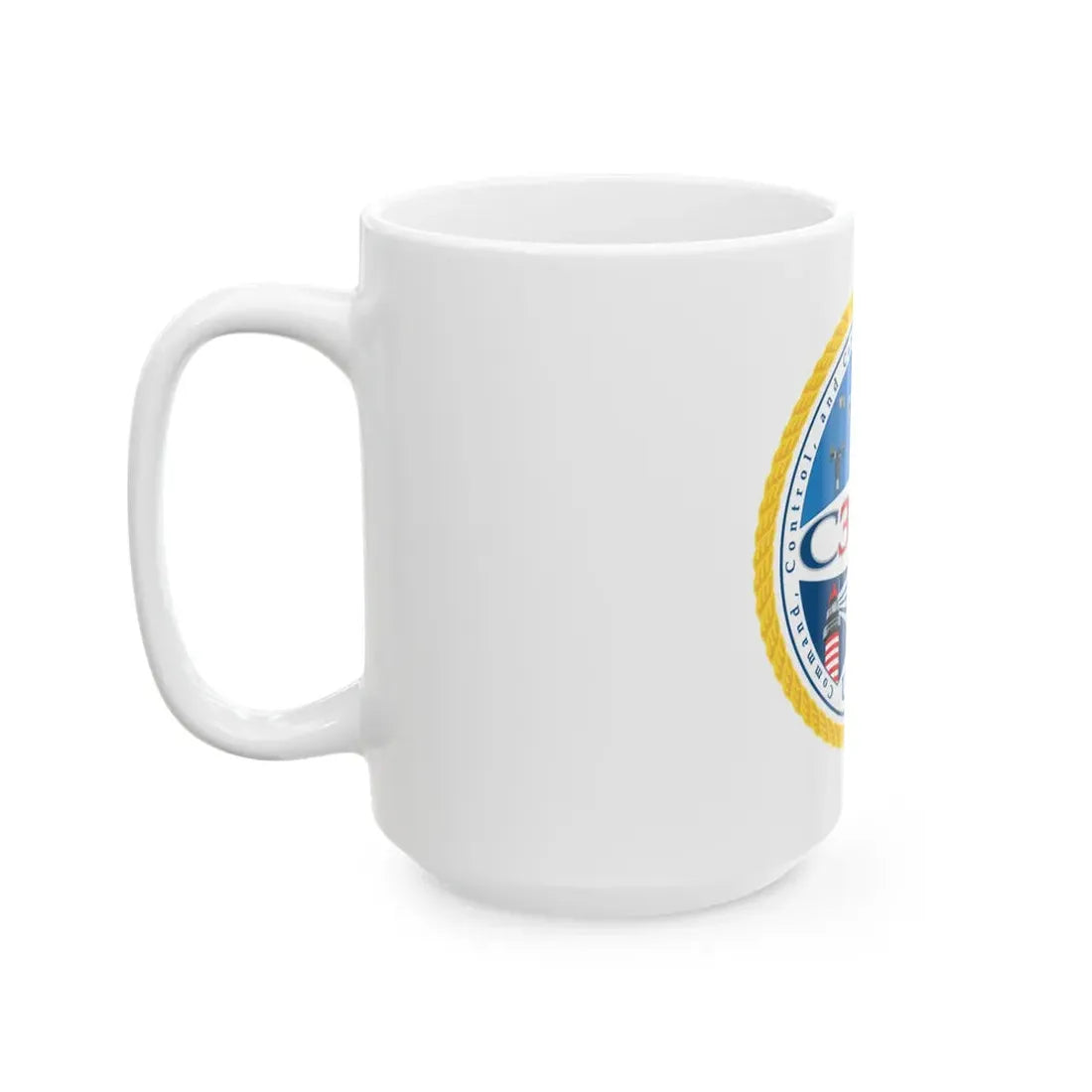 USCG C3 Cen Command Control Comm Engineering (U.S. Coast Guard) White Coffee Mug - Go Mug Yourself