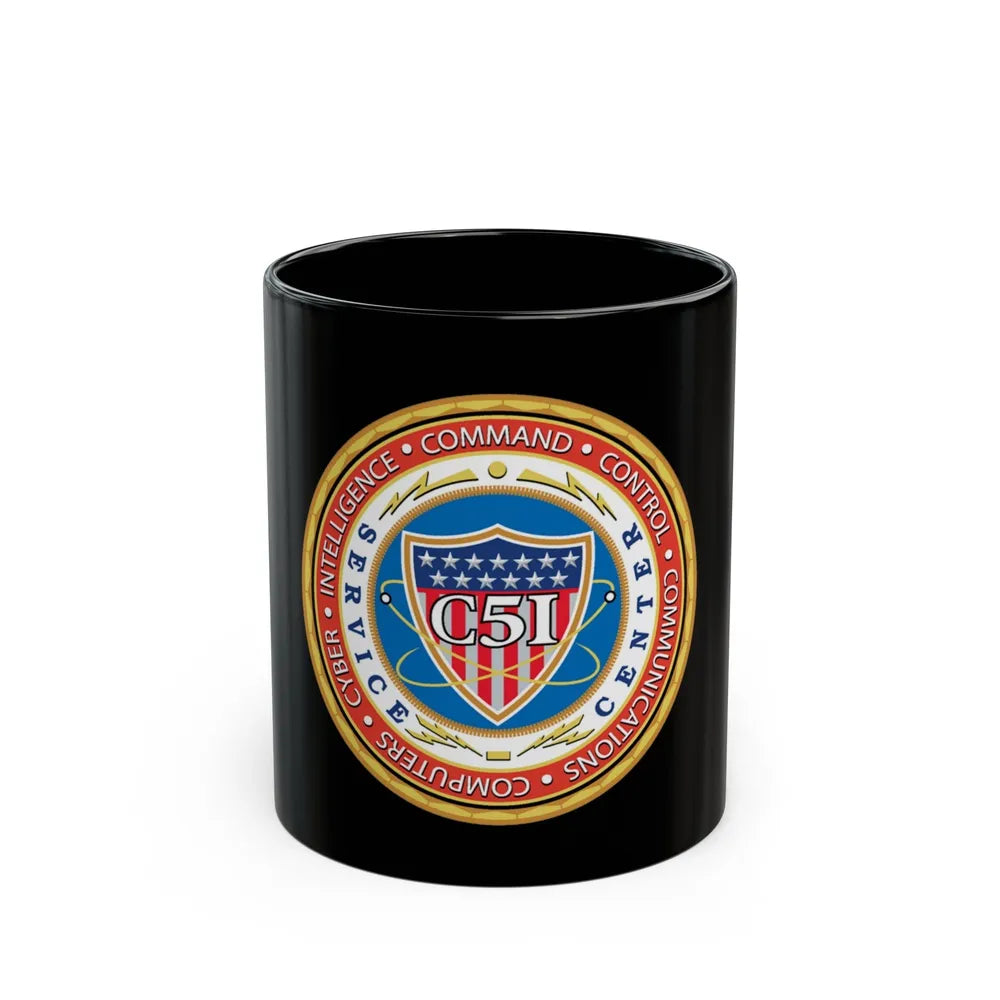 USCG C51SC (U.S. Coast Guard) Black Coffee Mug-11oz-Go Mug Yourself