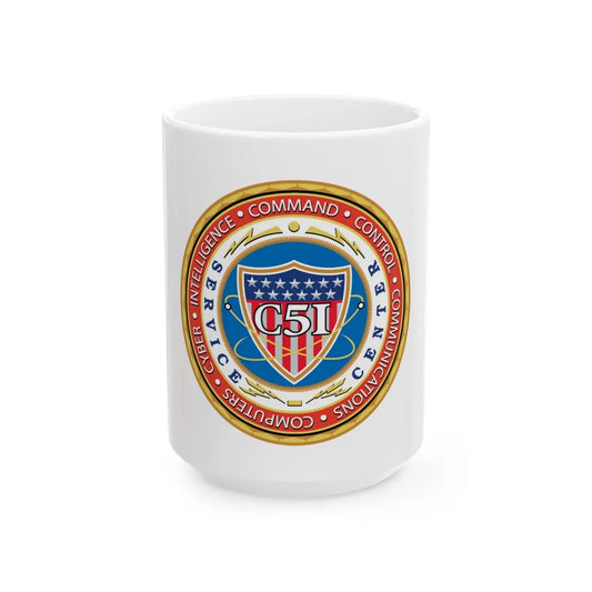 USCG C51SC (U.S. Coast Guard) White Coffee Mug-15oz-Go Mug Yourself