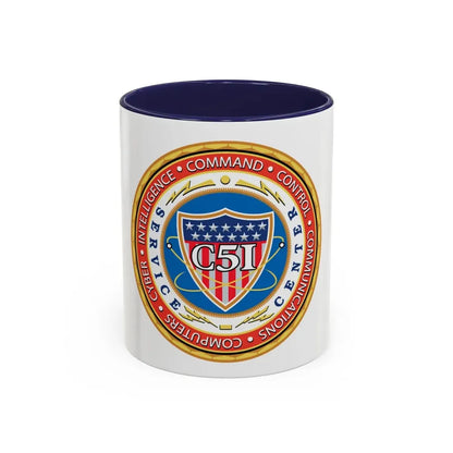 USCG C51SC (U.S. Coast Guard) Accent Coffee Mug 11oz Navy - Go Mug Yourself