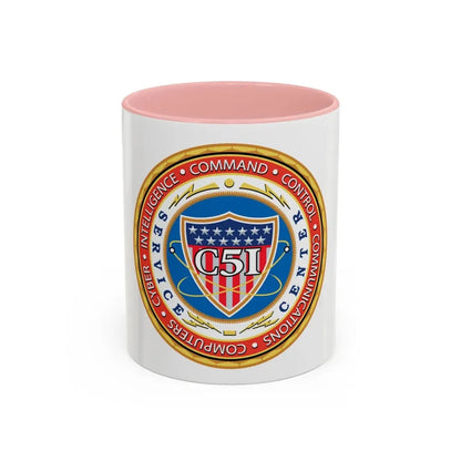 USCG C51SC (U.S. Coast Guard) Accent Coffee Mug 11oz Pink - Go Mug Yourself