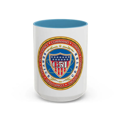 USCG C51SC (U.S. Coast Guard) Accent Coffee Mug 15oz Light Blue - Go Mug Yourself