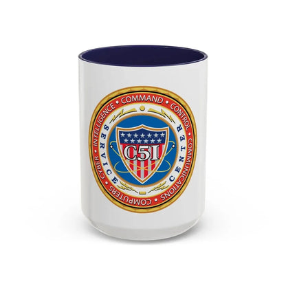 USCG C51SC (U.S. Coast Guard) Accent Coffee Mug 15oz Navy - Go Mug Yourself