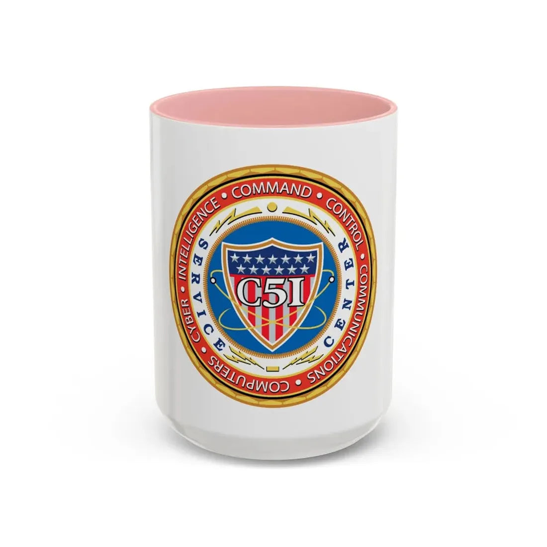 USCG C51SC (U.S. Coast Guard) Accent Coffee Mug 15oz Pink - Go Mug Yourself
