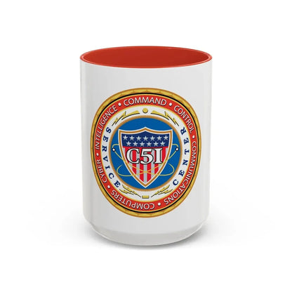 USCG C51SC (U.S. Coast Guard) Accent Coffee Mug 15oz Red - Go Mug Yourself