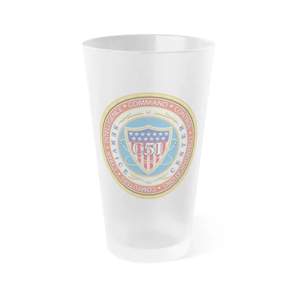 USCG C51SC (U.S. Coast Guard) Frosted Pint Glass 16oz Default Title - Go Mug Yourself