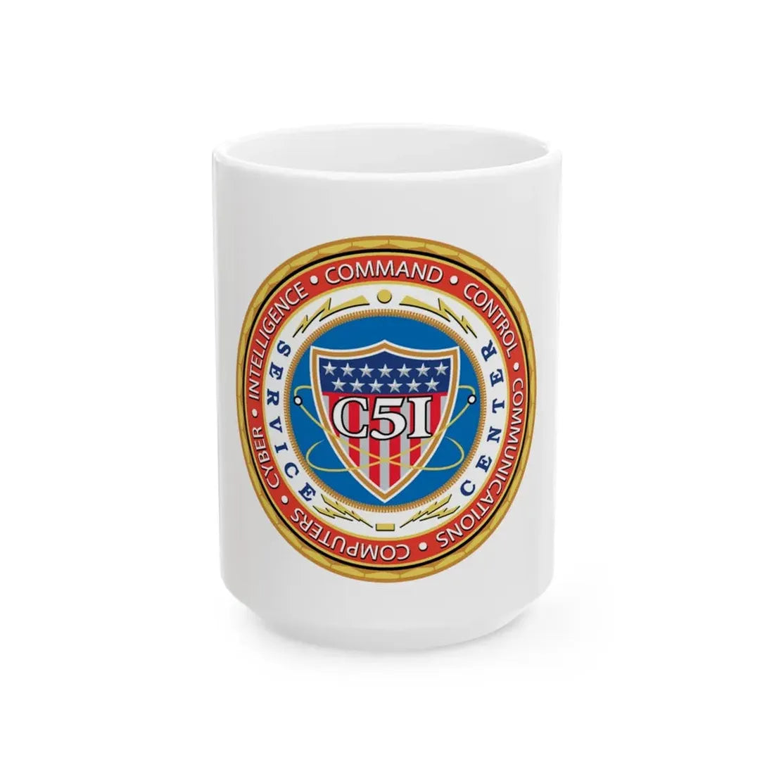 USCG C51SC (U.S. Coast Guard) White Coffee Mug 15oz - Go Mug Yourself