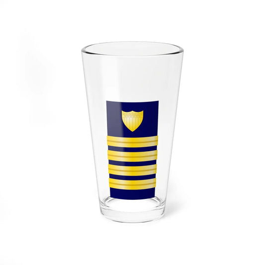 USCG Captain Shoulder Board Enhanced (United States) (Military Rank) Pint Glass 16oz 16oz - Go Mug Yourself