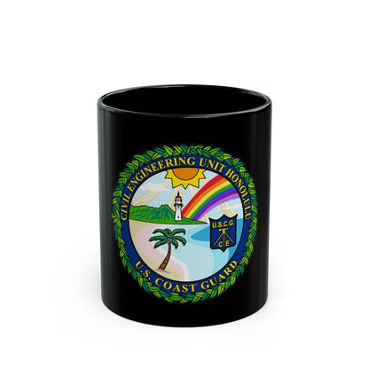 USCG CE Unit Honolulu (U.S. Coast Guard) Black Coffee Mug-11oz-Go Mug Yourself