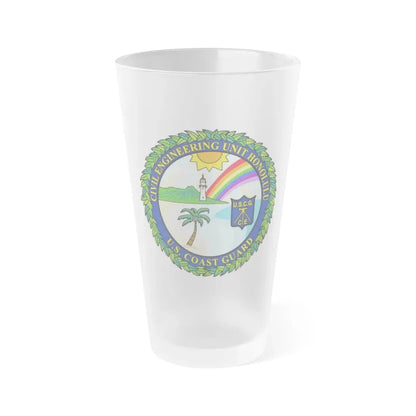 USCG CE Unit Honolulu (U.S. Coast Guard) Frosted Pint Glass 16oz Default Title - Go Mug Yourself