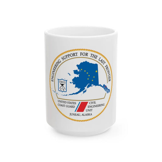 USCG CEU Juneau NEW 08 (U.S. Coast Guard) White Coffee Mug-15oz-Go Mug Yourself