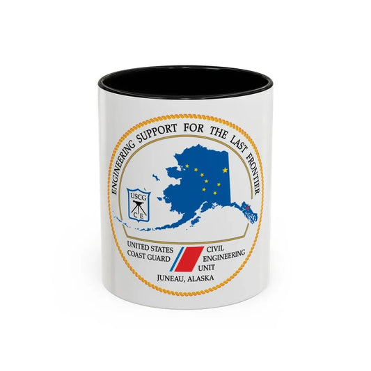 USCG CEU Juneau NEW 08 (U.S. Coast Guard) Accent Coffee Mug 11oz Black - Go Mug Yourself